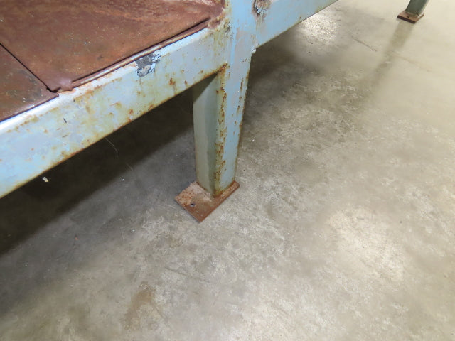 1/2" Top Steel Fabrication Welding Layout Table Work Bench 96"x48" W/ 6" Vise