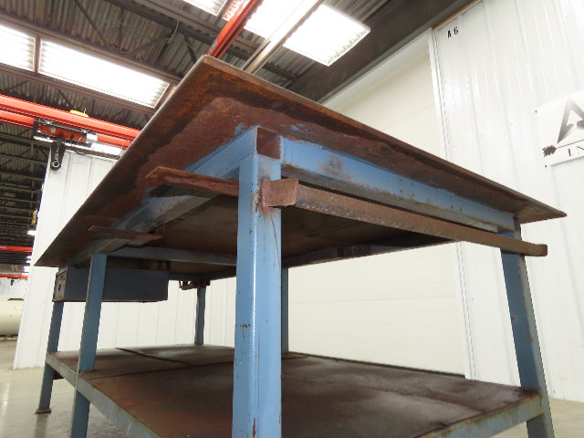 1/2" Top Steel Fabrication Welding Layout Table Work Bench 96"x48" W/ 6" Vise