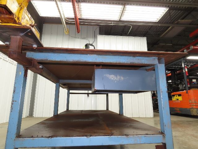 1/2" Top Steel Fabrication Welding Layout Table Work Bench 96"x48" W/ 6" Vise
