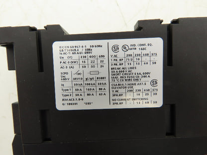 Siemens 3RT1036-1BB44-3MA0 Motor Starter Contactor 50Hp 575V 3Ph Lot of 2