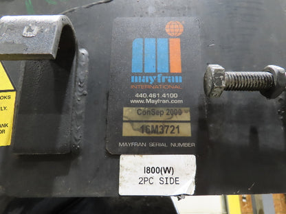 Mayfran ConSep 2000 Dual Belt Chip Conveyor Scraper Chain Coolant Filter 230V