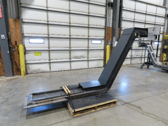 Mayfran ConSep 2000 Hinge Belt Chip Conveyor 13"Belt 73"Infeed 10' 6"L 230V