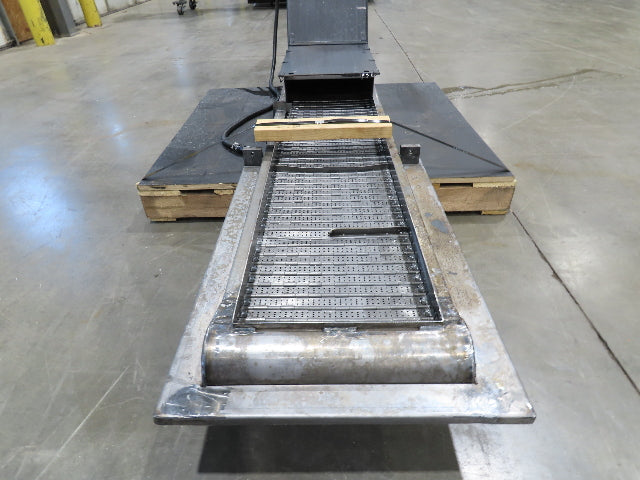 Mayfran ConSep 2000 Hinge Belt Chip Conveyor 13"Belt 73"Infeed 10' 6"L 230V