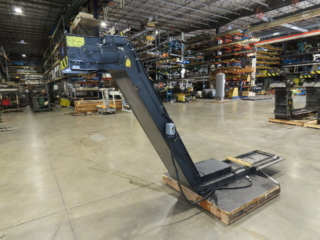 Mayfran ConSep 2000 Hinge Belt Chip Conveyor 13"Belt 73"Infeed 10' 6"L 230V