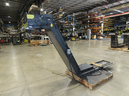 Mayfran ConSep 2000 Hinge Belt Chip Conveyor 13"Belt 73"Infeed 10' 6"L 230V