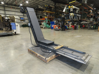 Mayfran ConSep 2000 Hinge Belt Chip Conveyor 13"Belt 73"Infeed 10' 6"L 230V