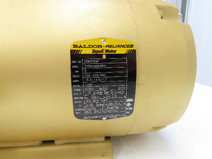Baldor CEM3708T AC Motor 5Hp 1160 RPM 230/460V 3PH 215TC Super E