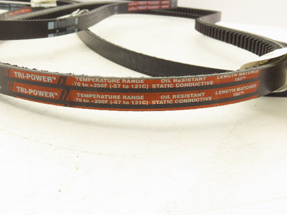 Gates BX57 Tri-Power Notched Cogged V-Belt BX 21/32" x 60"L  Lot of 6