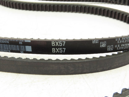 Gates BX57 Tri-Power Notched Cogged V-Belt BX 21/32" x 60"L  Lot of 6