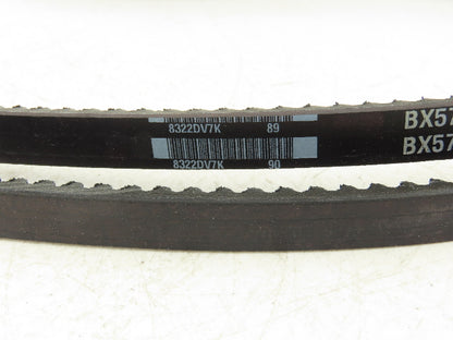 Gates BX57 Tri-Power Notched Cogged V-Belt BX 21/32" x 60"L  Lot of 6