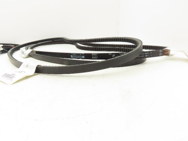 Gates BX57 Tri-Power Notched Cogged V-Belt BX 21/32" x 60"L  Lot of 6