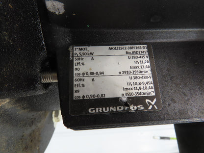 Grundfos CR10-08 A-A-A-E-HQQE Centrifugal Inline Pump 5.5kw 480V 3PH 201 L/min