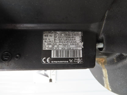 Grundfos CR10-07 A-A-A-E-HQQE Centrifugal Inline Pump 5.5kw 480V 3PH 201 L/min