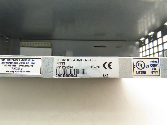 Rexroth HCS02.1E-W0028 IndraDrive Servo Drive 3PH 200-500VAC 13A 530VAC 5A