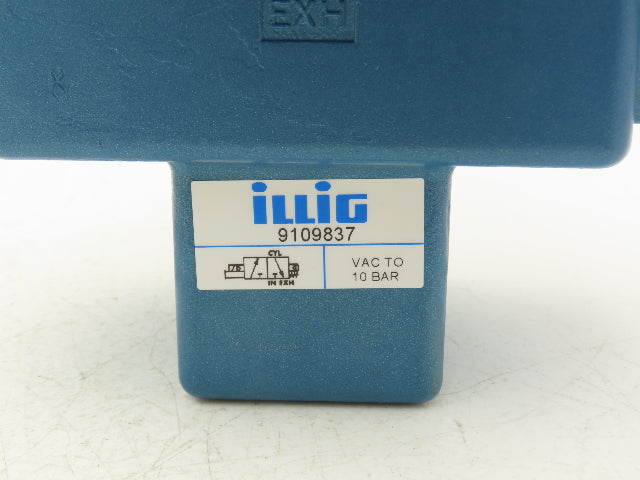 MAC Illig 9109837 58D-36-611JA-EB09 3 Way Pneumatic Air Valve Pilot 24V 1-1/2"