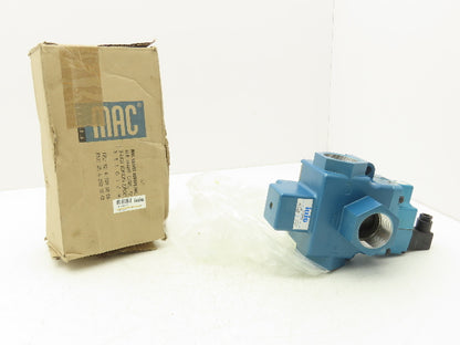 MAC Illig 9109837 58D-36-611JA-EB09 3 Way Pneumatic Air Valve Pilot 24V 1-1/2"