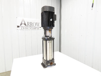 Grundfos CR10-12 A-A-A-E-HQQE Centrifugal Inline Pump 5.5kw 480V 3PH 44 GPM