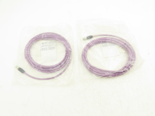 Murr Elektronik 7000-14541-7980500 4-Pin M12 Male 0° w/Cable 5m Length Lot of 2