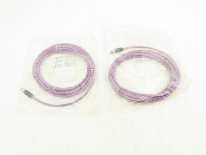 Murr Elektronik 7000-14541-7980500 4-Pin M12 Male 0° w/Cable 5m Length Lot of 2