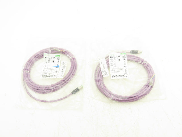 Murr Elektronik 7000-14541-7980500 4-Pin M12 Male 0° w/Cable 5m Length Lot of 2
