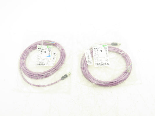 Murr Elektronik 7000-14541-7980500 4-Pin M12 Male 0° w/Cable 5m Length Lot of 2