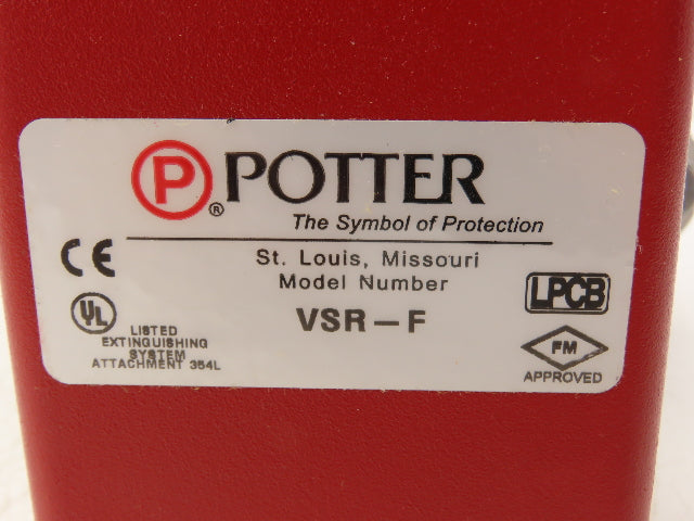 Potter VSR-F 4" Vane Type Waterflow Alarm Switch w/Retard 4" Pipe Size