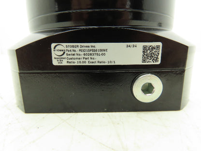 Stober PE521SPSS0100ME Planetary Gearbox 10:1 Reducer 250 RPM Size 5 Inline