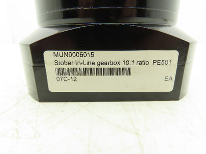 Stober PE521SPSS0100ME Planetary Gearbox 10:1 Reducer 250 RPM Size 5 Inline