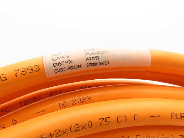 EM Integrated RKL4303008.5 Servo Motor Power Cable 8.5M For Rexroth Servo Motor