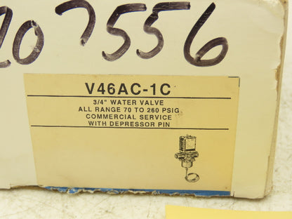 Johnson Controls V46AC-1C Water Valve 3/4" NPT 150 PSI Set 105 Range 70-260 PSIG