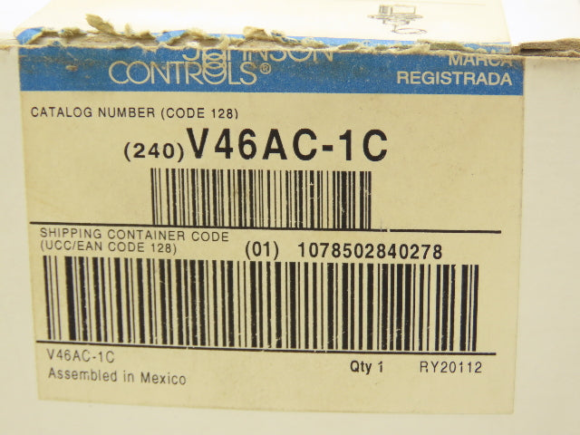 Johnson Controls V46AC-1C Water Valve 3/4" NPT 150 PSI Set 105 Range 70-260 PSIG
