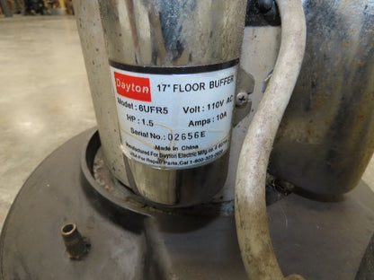 Dayton 6UFR5 17" Floor Buffer Scrubber Polisher 115V  -No Brush Head