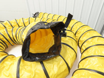 Allegro 8" Manhole Blower Ducting 25' L Retractable Lightweight Yellow/Black
