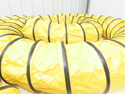 Allegro 8" Manhole Blower Ducting 25' L Retractable Lightweight Yellow/Black