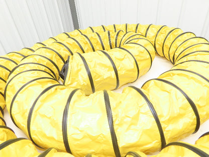 Allegro 8" Manhole Blower Ducting 25' L Retractable Lightweight Yellow/Black