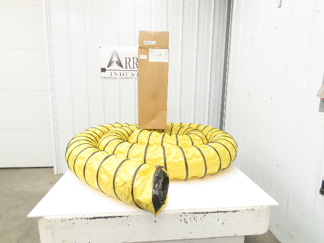 Allegro 8" Manhole Blower Ducting 25' L Retractable Lightweight Yellow/Black