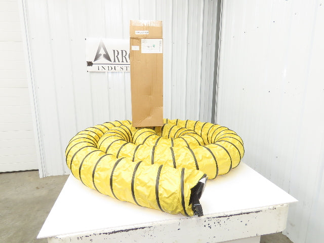 Allegro 8" Manhole Blower Ducting 25' L Retractable Lightweight Yellow/Black