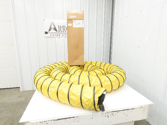 Allegro 8" Manhole Blower Ducting 25' L Retractable Lightweight Yellow/Black