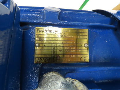 Elektrim 2SIE132S2B AC Motor 10Hp 3530RPM 230/460V 3PH 132M Metric 20MFM-3-10-36
