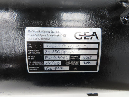 GEA Technika FKV-220.54 123-W2 N2 Shell & Tube Heat Exchanger 2"NPT SAE 62.5"OAL