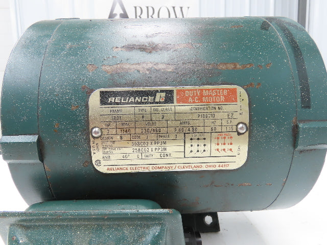 Reliance P18G11D Duty Master AC Motor 3Hp 1740 RPM 230/460V 3PH 182T