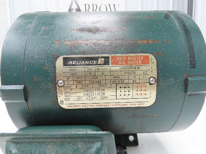 Reliance P18G11D Duty Master AC Motor 3Hp 1740 RPM 230/460V 3PH 182T