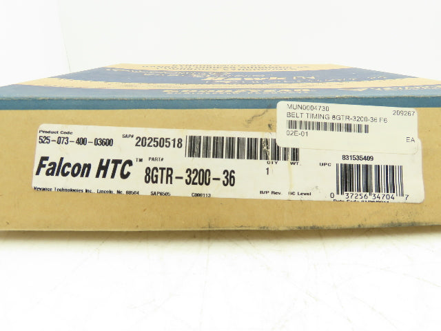 Good Year 8GTR-3200-36 Falcon HTC Timing Belt 8mm Pitch 400 Teeth 36mm Width