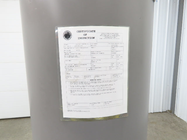 Manchester 120 Gallon Vertical Air Compressor Receiver Accumulator Tank 200 PSI 2017