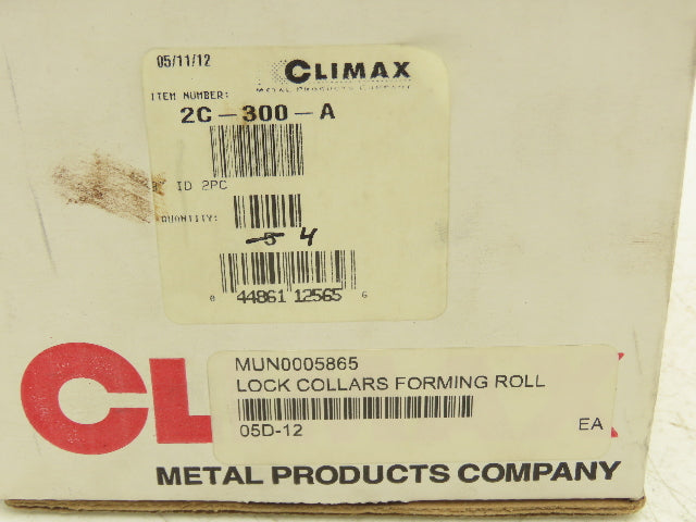 Climax 2C-300-A Clamping Collar Two Piece 2-C Series 3" Bore x 4.25" OD Lot of 4