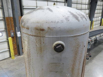 Kargard 400 Gallon Vertical Compressed Air Receiver Tank 125 PSI 36x105" 1984