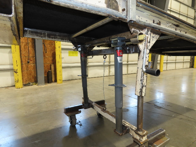 36"W x 20'L Portable Incline/Flat Conveyor 2-Way Grip Belt 460V Variable Speed