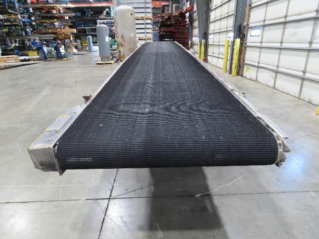 36"W x 20'L Portable Incline/Flat Conveyor 2-Way Grip Belt 460V Variable Speed