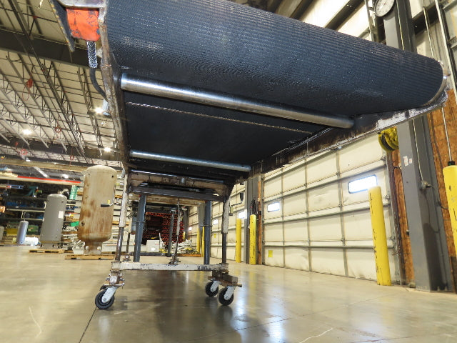 36"W x 20'L Portable Incline/Flat Conveyor 2-Way Grip Belt 460V Variable Speed