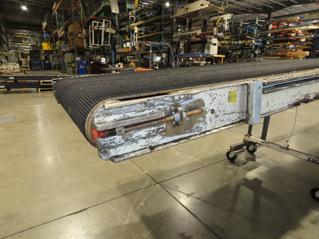 36"W x 20'L Portable Incline/Flat Conveyor 2-Way Grip Belt 460V Variable Speed